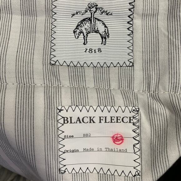 BLACK FLEECE Size M Burgundy Twill Wool Button Fly Dress Pants - Picture 4 of 6